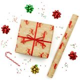 70x100 cm Premium Hediye Paketleme Kağıdı 2'li Set | Kolay Sarılabilir, Canlı Baskı, Özel Kutu ile Rulo Gönderim | M21