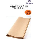 70X100 Kraft Kağıt 80 gr 10 Adet Kıraft Saman Kağıdı 70X100 Çeyiz Kağıt Ambalaj Kaplama Kağıdı Paket