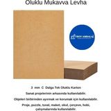 70X100CM Oluklu Mukavva (30ADET) 3mm Karton (Proje-Puzzle-Tuval-Maket-Okul-Hobi-Çerçeve Kartonu)
