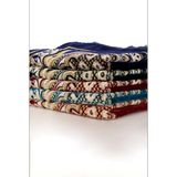 70x110 Boyutlarında Farklı Renklerde 2'li Kadife Şipinger Seccadeler, 380-400 Gr Ağırlık (Bordo)