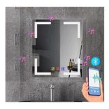 70x120(h) cm Bluetoothlu Buğu Çözücülü Dokunmatik Işıklı Kumlamalı Banyo Aynası