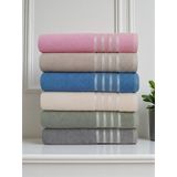 70x140 Cm Büyük Boy Banyo Havlusu 6 Lı 6 Renk