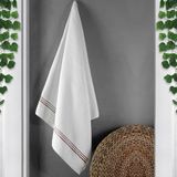 70X140 Piko Nakışlı Çeyizlik, Hediyelik İkili Banyo Havlusu - 70 x 140 cm - Açık Kahverengi