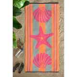 70X150 Cm Boyutunda Pembe Renkli Plaj Havlusu