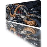 70X30 cm Gaming Oyuncu Mouse Pad Kaymaz Taban Büyük Klavye Fare Altlığı Mousepad Silmarillion Dark - Lacivert