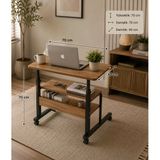 70X40 Cm Tekerlekli Laptop Sehpası Çok Amaçlı Çalışma Masası 2 Raflı Ahşap Metal Tasarım Henüz Yorum Yazılmamış.