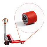70X60x20 Mm Transpalet Tekeri Rpr Rulmanlı Bilyalı Kırmızı Tekerlek Palet Taşıma Arabası Tekeri