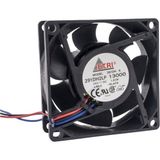 70X70X25MM 24V 0.08A Fan 3 Kablolu - Siyah