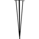 71 Cm Firkete Metal Mil Masa Sehpa Ayağı Siyah