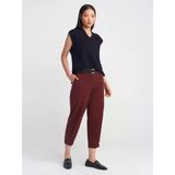 71590 Dilvin Kemerli Crop Pantolon