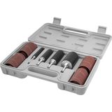 71634 20 Parça Matkap Pres Zımpara Tambur Kiti W/ ¼ ve 1/8 Inç Saplar, Mil Zımpara Kolları, Alet Taşıma Çantası - Çok Renkli - Standart