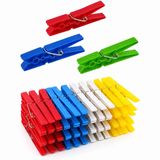 72 Adet Rüzgara Dayanıklı Mandal – Çamaşır ve Çamaşır İpi Mandalı | Yaylı Metal Mekanizma, 5 Farklı Renk, Çamaşır İpi Uyumlu, Dayanıklı Plastik, Çok Amaçlı Kullanım