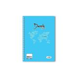 72 yaprak çizgisiz / düz spiralli defter a4 boy(1 adet )