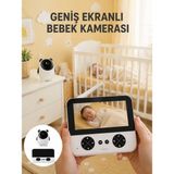 720P Hd Gece Görüşlü Kablosuz Bebek Kamerası Iki Yönlü Sesli Yeni Nesil - Renkli
