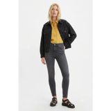 721 Yüksel Bel Skinny Fit dar paça ince esnek kumaş Kadın Jean Pantolon füme gri -0598