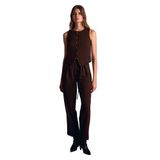 72189 Kemerli Pantolon-Kahve 38