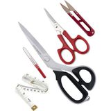 7230 Titanyum Uçlu Plastik Saplı Kumaş Kesim Makası Set 9 No 23 cm