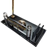 7/24 Hediye Kişiye Özel Kristal Masaüstü Kalemlik Ofis Makam M188 Fume Gold