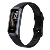 7/24 Kan Oksijen Nabız ve Uyku Monitörlü Fitness İzleyici, IP68 Su Geçirmez, 1.10''AMOLED Dokunmatik Renkli Ekran, Kadın Erkek için Adım Sayacı Sağlık Aktivite İzleyicileri (Siyah)