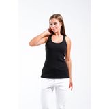 724301_Kadın Askılı Kaşkorse Atlet, 00100 Siyah, XL