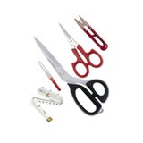 7250 Titanyum Uçlu Plastik Saplı Kumaş Kesim Makası Set 25 Cm