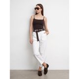 72736 Kemerli Balon Pantolon-Beyaz 38