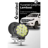 72W 12-24 Volt Yuvarlak Spot Far Oto Çalışma Lambası Atv Kamyon Tır Traktör Offroad