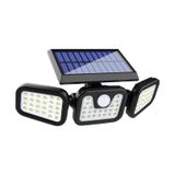74 Led Güneş Enerjili Hareket Sensörlü 3 Taraflı Solar Bahçe Aydınlatma Lambası Sokak Lambası Çok Renkli