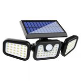74 Led Güneş Enerjili Hareket Sensörlü 3 Taraflı Solar Bahçe Aydınlatma Lambası Sokak Lambası