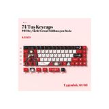 74 Tuş Yan Baskılı Termal Süblimasyon Pbt Manyetik-Mekanik Uyumlu Klavye Tuşları Klavye Keycaps