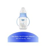 744 Pp Kulplu Biberon 150 Ml 6-18 Ay - Mavi