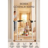 75-85 cm Bebek Güvenlik Kapısı Otomatik Kilit, Çift Emniyetli Beyaz Güvenli Ev Çocuk Güvenlik - Renkli