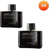 75 ml Oriflame Ascendant Erkek Parfüm Ferah Koku İle İki Adet EDT Seti