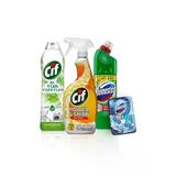 750 Ml + Cif Sprey Power & Shine Mutfak 750 Ml + Cif Jel 750 Ml + Domestos Wc Blok 5'Li Güç