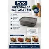 750 ml Mikrodalgaya Uygun Kapaklı Plastik Saklama Kabı Çok Amaçlı Gıda Saklama Kutusu