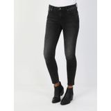 759 Lara Orta Bel Dar Paça Super Slim Fit Gri Kadın Jean Pantolon Cl1048689