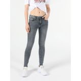 759 Lara Orta Bel Dar Paça Super Slim Fit Kadın Jean Pantolon Cl1054582