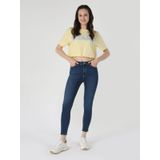 759 Lara Süper Dar Fit Normal Bel Dar Paça Koyu Mavi Kadın Jean Pantolon Cl1062190
