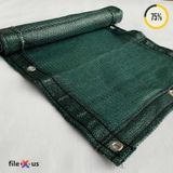 %75'Lik Örgü Tel-Tel Çit Filesi-Koyu Yeşil |Güçlendirilmiş Kenar