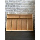 75X45 cm Ayfiwood Ahşap Kaşıklık Çekmece Içi Kepçe Maşa ve Servis Gereçleri Düzenleyici Organizer - 75 x 45 cm