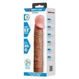 7,6 cm Dolgulu Premium Melez Rengi Silikon Penis Kılıfı - Chelsea - BDM1412