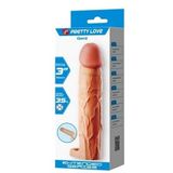 7,6 cm Dolgulu Premium Ten Rengi Silikon Penis Kılıfı - Gerd - BDM1394