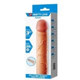 7,6 cm Dolgulu Premium Ten Rengi Silikon Penis Kılıfı - Kylian - BDM1393