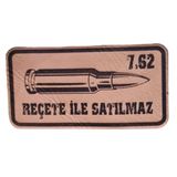 7,62 Recete Ile Satilmaz Deri Pec -Arma - Leather Patch