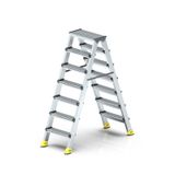 7+7 Basamaklı Çift Taraflı Alüminyum Merdiven