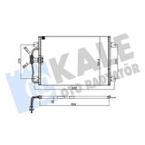 7700425843 Radyatör Klima Megane I 96-03 1.4 16V A-T / M-T Brazıng