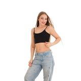 777 İnce Askılı Lazer Kesim 6'lı Crop Büstiyer Paketi, V3- SİYAHx2,BEYAZx2,TENx2, S