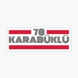 78 karabüklü Plaka Araba Sticker Yapıştırması