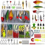 78 Parça Balıkçılık Yem Seti, Rapala Jig Sahte Olta Yemi ve Aksesuar Kutusu, 3D Gözlü Popper - Çok Renkli