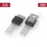 7824 To-220 +24v 1a Regülatör - 10 Adet
